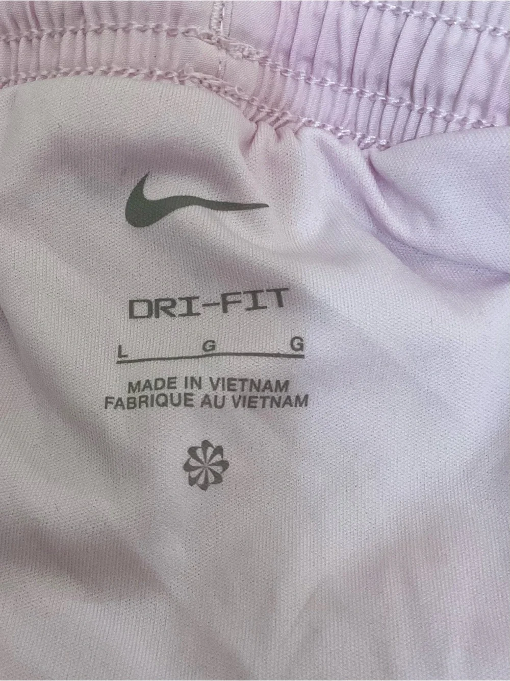 Nike Dri-FIT Women’s Pink 2-in-1 Lined Running Athletic Shorts Size Large